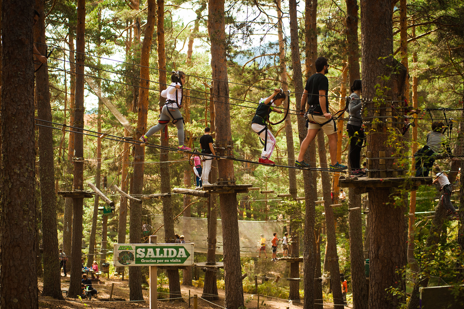 Parque de aventura en Cercedilla (Madrid)
